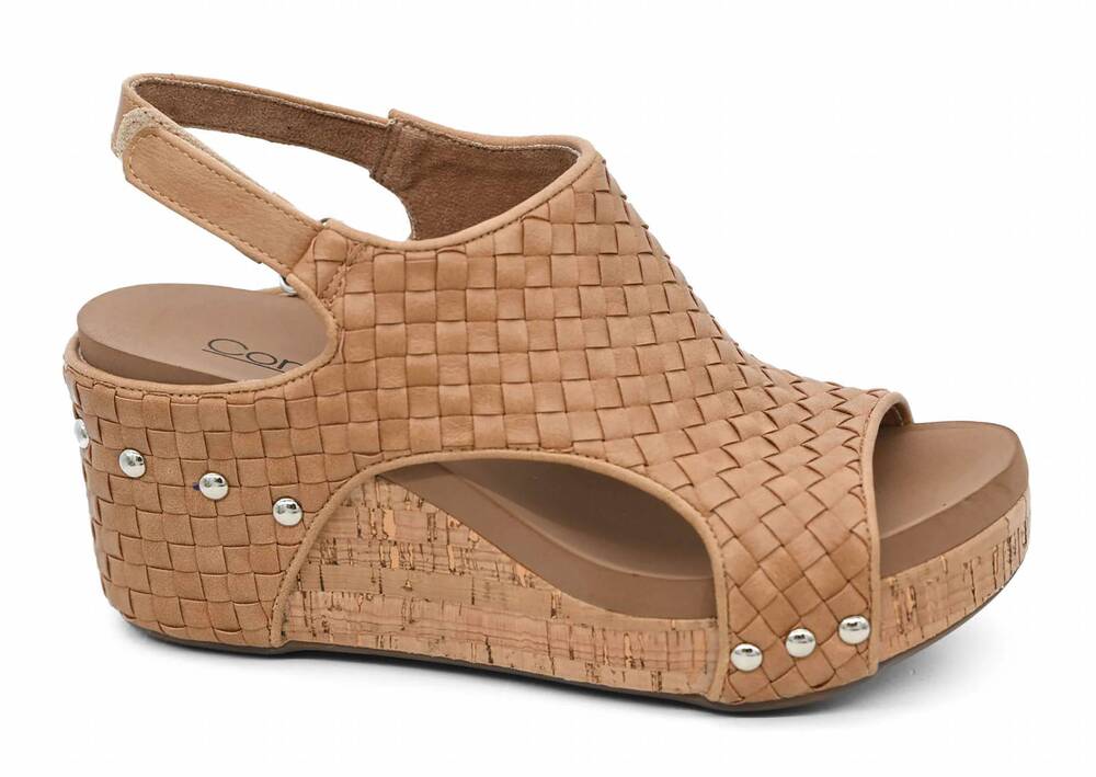 NEW CORKYS FOOTWEAR women's carley sandal in caramel